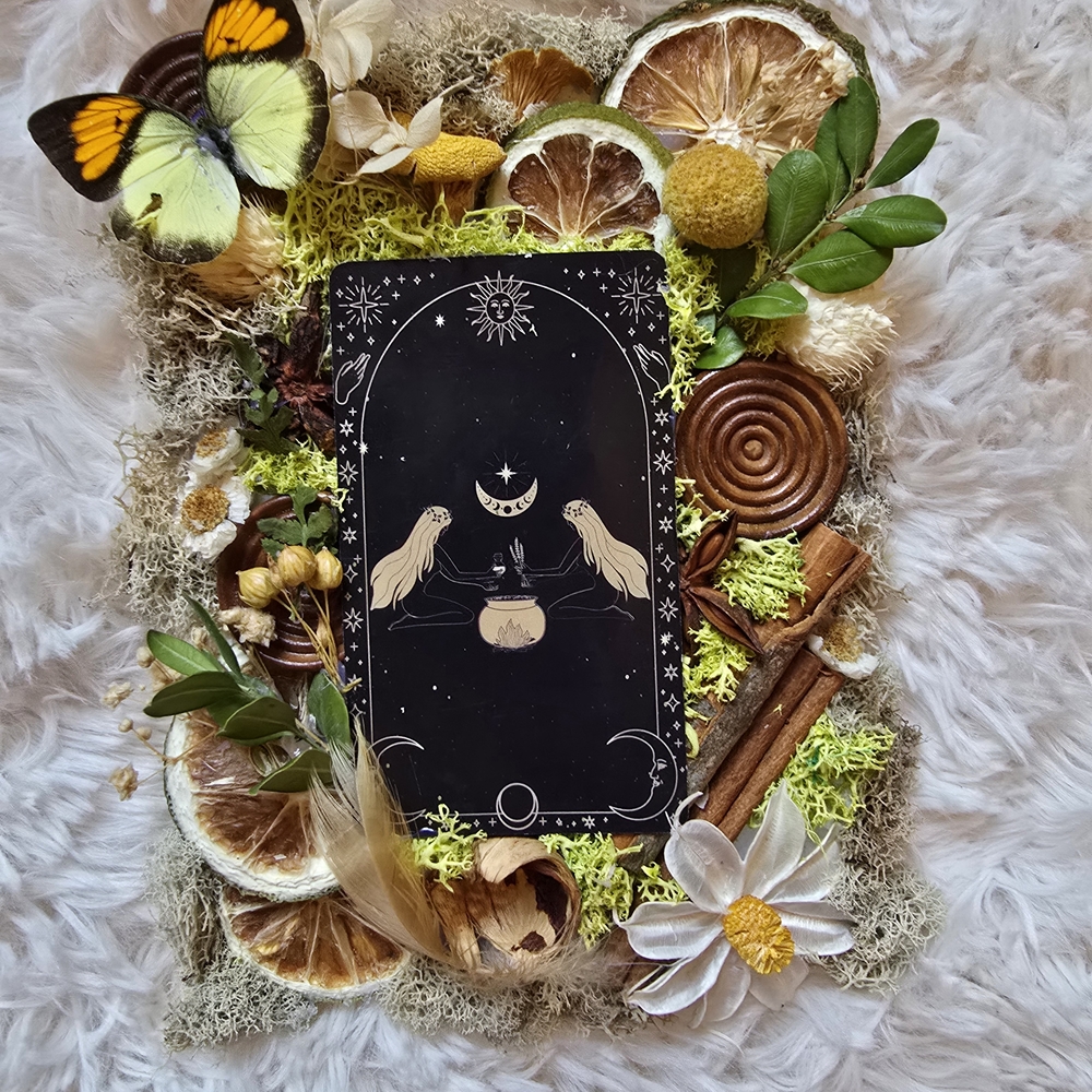 Mystical Black and Gold Art Piece
